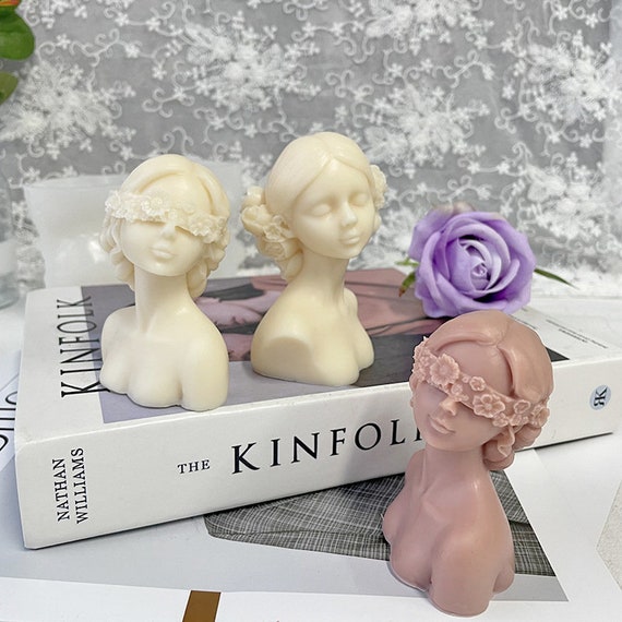 Stampi In Silicone Per Candele A Forma Di Croce – Scultura Astratta Di Ritratto Umano, Per Candele Profumate, Gesso E Resina, Fai Da Te Religioso