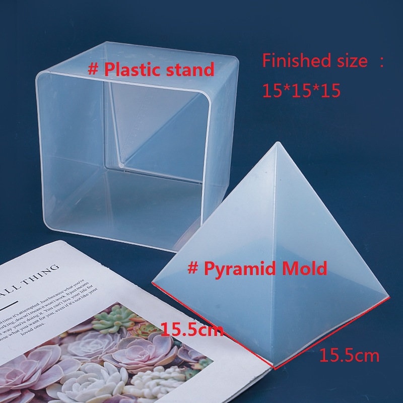 Large 15cm Pyramid Mold for Resin Silicone Orgone Pyramid Mold Silicone  Orgonite Tower Pyramid Mold Silicone Resin Mold 