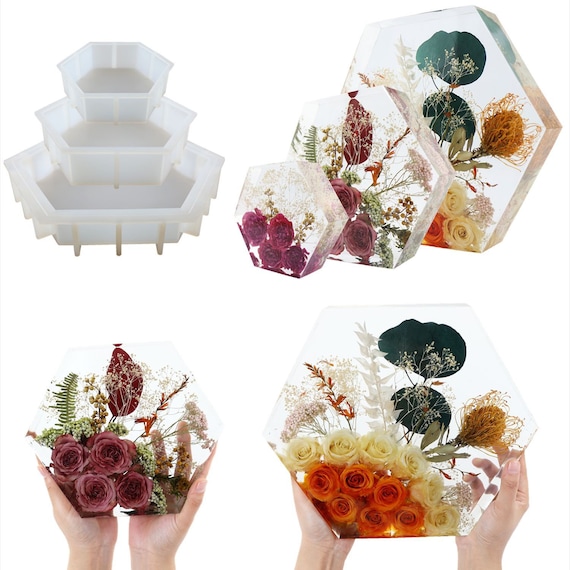 Large Hexagon Silicone Mold .epoxy Resin Hexagon Mold resin Etsy