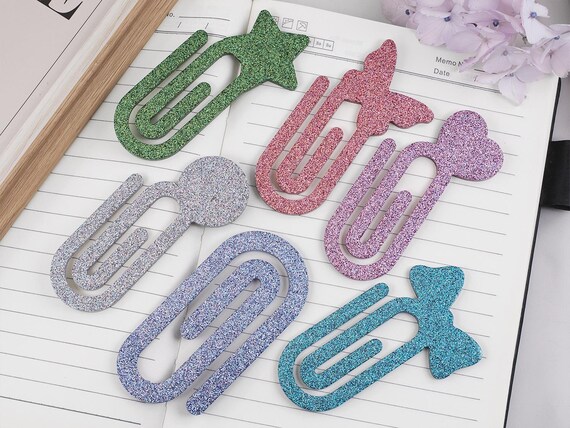 6PCS Teacher Paper Clip Resin Molds Resin Paper Clip Bookmark