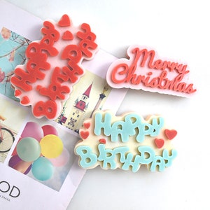 Molde de vela de feliz aniversário, feliz aniversário, faça você mesmo, arte perfumada, moldes de silicone, resina epóxi, cimento, decoração de casa