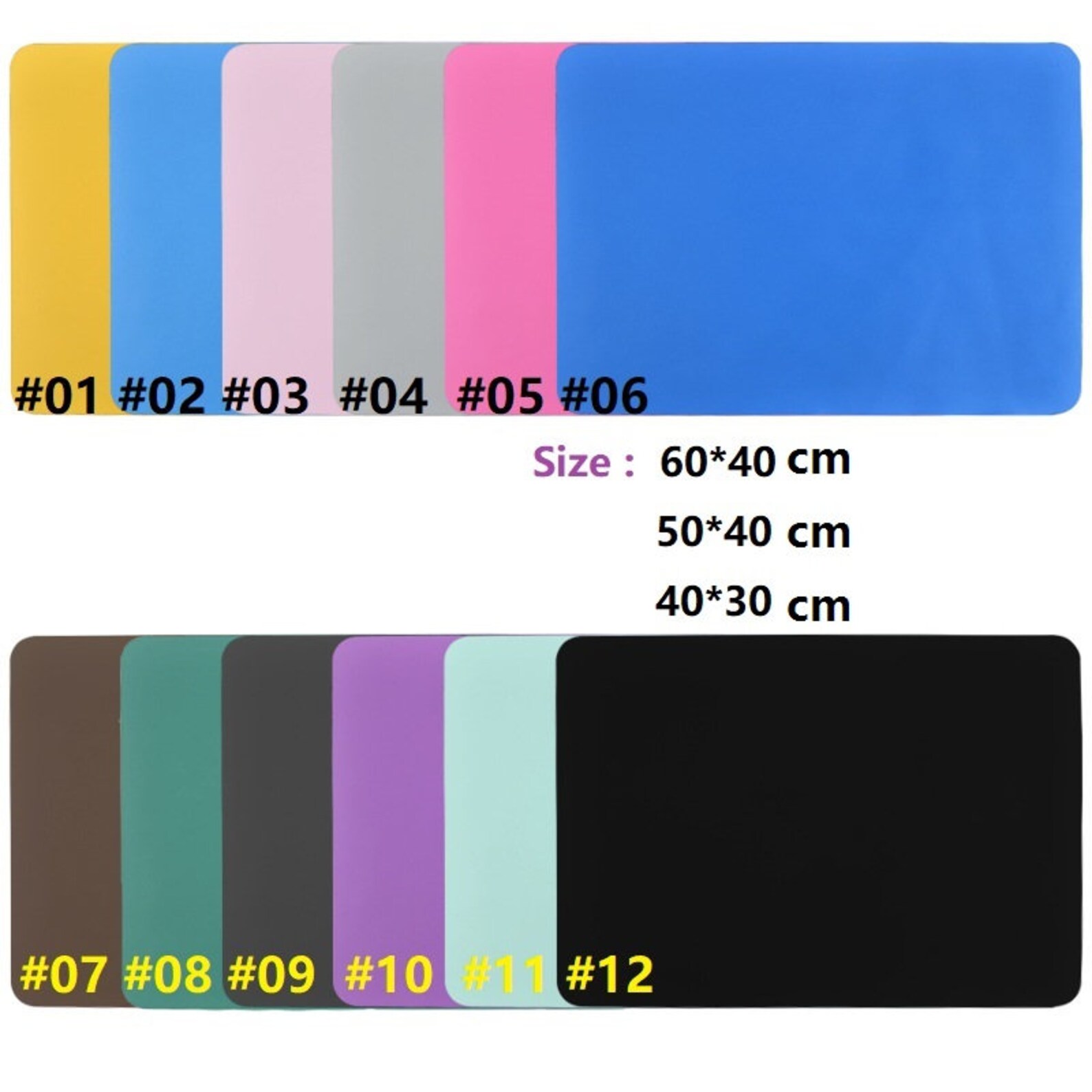60cm 50 Cm 40 Cm Length Silicone Reusable Mat for Epoxy Resin Etsy