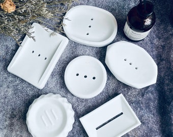 Soap Dish Silicone Mold Concrete Plaster Cement Stripe Shape Soap Tray Box Moulds Epoxy Resin Oval Soap Tray Decoration Bathroom Tools Molds