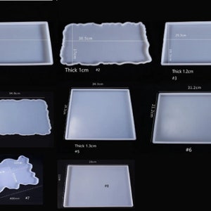 Rectangle Tray Mold, Sizes - 4x6, 6x8, 8x10, 5x13, 9x13