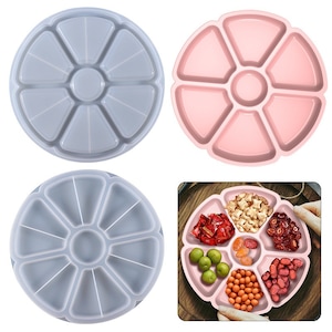 Petal Storage Tray Silicone Mold Round Tray Resin Mold