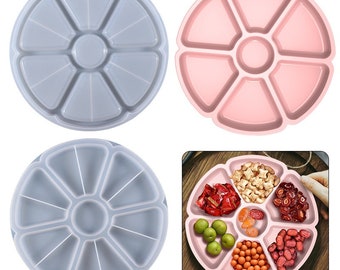 Petal Storage Tray Silicone Mold Round Tray Resin Mold