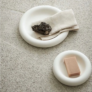 Round Concrete Cement Terrazzo Tray Jewelry Trinket Art Coaster Tray ,Concave Jesmonite Plaster Resin Storage Plate Soap Dish Silicone Molds