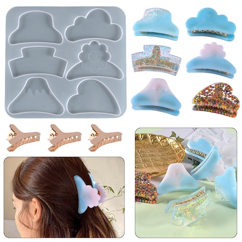 Silicone Mold Hair Clips for Resin Molds Hair Barrette UV Etsy