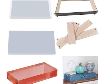 24 x 12 tum återanvändbar NO-SEAL epoxiharts silikonform, återanvändbara formverktyg formningsformar harts träbord slät form