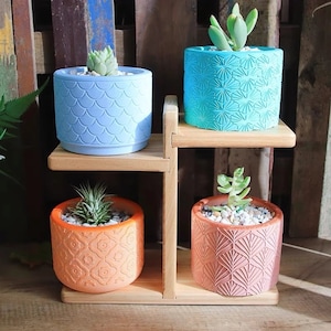 Round Flower Pot Silicone Molds Epoxy Resin Concrete Plaster Planter Mould Gardening Decor Handmade Succulent Flowerpot Moulds