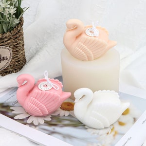 3D Swan Silicone Mold , Scented candle molds , Goose Fondant cake decoration mold DIY Handmade Cement Home Decor Epoxy Resin Craft Molds