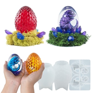 Dragon Baby Egg Silicone mold Kit , DIY Handmade Epoxy Resin Home decor mood lights molds, cute bedside Lamp decorations silicone molds