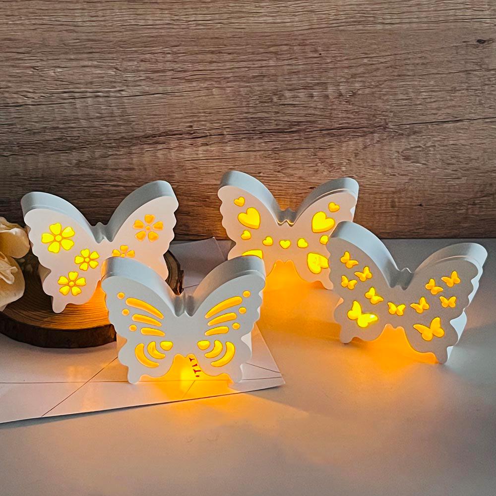 2 Stück Schmetterling Silikonformen - 3D Gießformen Für DIY | 15,5x11cm, Hitzebeständig
