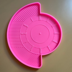 Clock Silicone Mold Round Wall Clock Resin Gypsum Mold tray mold Resin tray mold Epoxy Resin Tray Molds