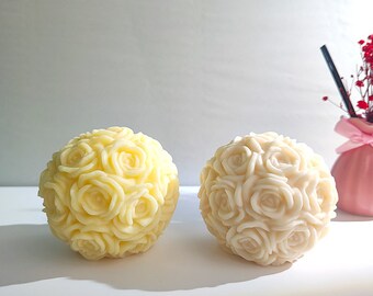 Large Rose Flower Silicone Mold , Scented candle molds , Soap Fondant cake decoration mold DIY Handmade Home Decor Epoxy Resin Craft Molds
