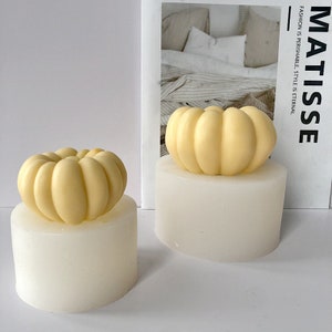 3D Pumpkin silicone mold DIY handmade Halloween Decor aromatherapy candle mold  Concrete Cement Epoxy Resin molds ,Baking mold