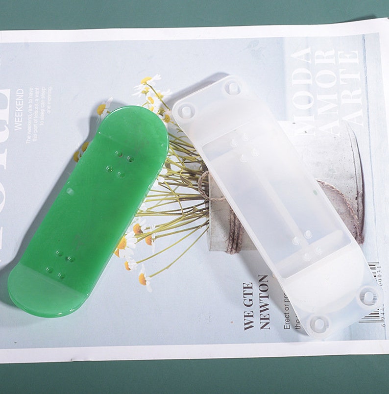 Mini Skateboard Silicone Mold DIY Handmade Epoxy Resin Etsy