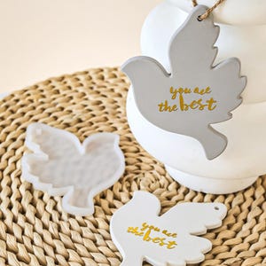 Moule en silicone pour ornement colombe mod en résine, moule pour oiseau volant, moules à bijoux, moules à pendentif porte-clés