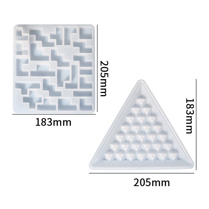 silicone stacking pyramid blocks 12 pieces Images High... Pyramid Blocks Game Silicone Mold .DIY Epoxy Resin Kid Puzzle - Etsy