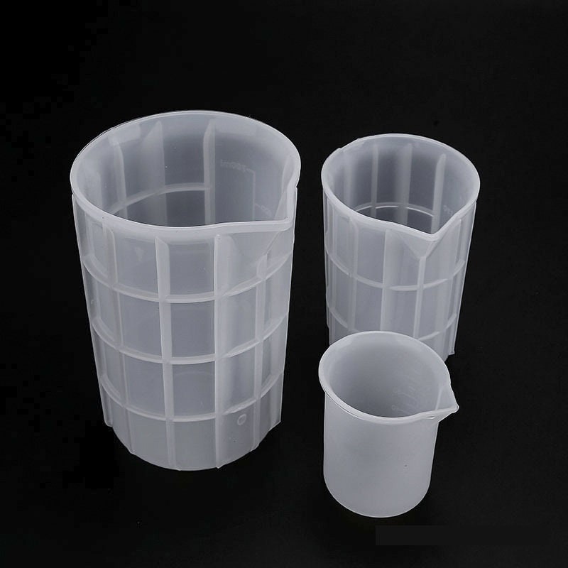 2pcs Silicone measuring cups, 100ml silicone cup resin non-stick mixing cup  resin measuring cup tool, accurate calibration, resin DIY process