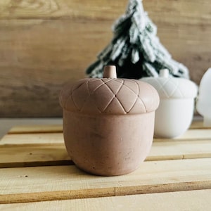 3D Acorn Silicone Candle Mold DIY Acorn candle Making Soap Plaster Resin Casting Molds Scented Candle for Handmade Gifts
