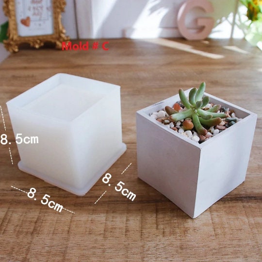  Euyr 12cm/5 Super Large Cube Square Silicone Mold