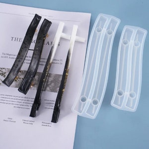 Tray handle silicone mold for tray mold resin, silicone fruit tray handle mold for epoxy resin, 2 types and 4 size,  concrete Tray handle