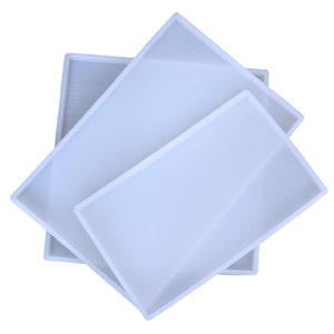 Large 12 inch Rectangle Tray mold Silicone Fruit tray resin molds Silicone table mat mold Tea tray mold Epoxy Resin Tray Molds image 8