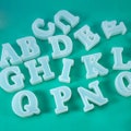 2.5'' inch Alphabet Mold,Large Letter Silicone Mold, 26 Capital Alphabet Mold ,Alphabet Cake Mold, Desk Words Decorate Resin Concrete Mold product logo