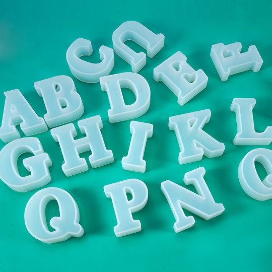 Small DIY Silicone Resin Mold For Letters Letter Mold Alphabet & Number  Silicone Molds Number Alphabet  Jewelry Keychain Casting Mold From  Hc_network, $4.39