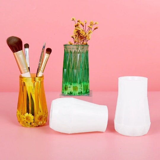 Silicone Flower Vase Molds Dried Flower Plaster Concrete Etsy