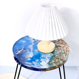 Resin Ocean Table 5,5 till 60 cm Rund resinform, DIY-resin utan tätning, formbricka Stor silikonåteranvändbara formar för flodsoffbord bild 4
