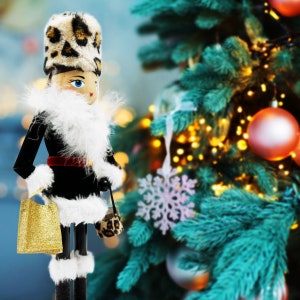 14 inch Wooden Nutcrackers Christmas Decoration Figures shop Girl
