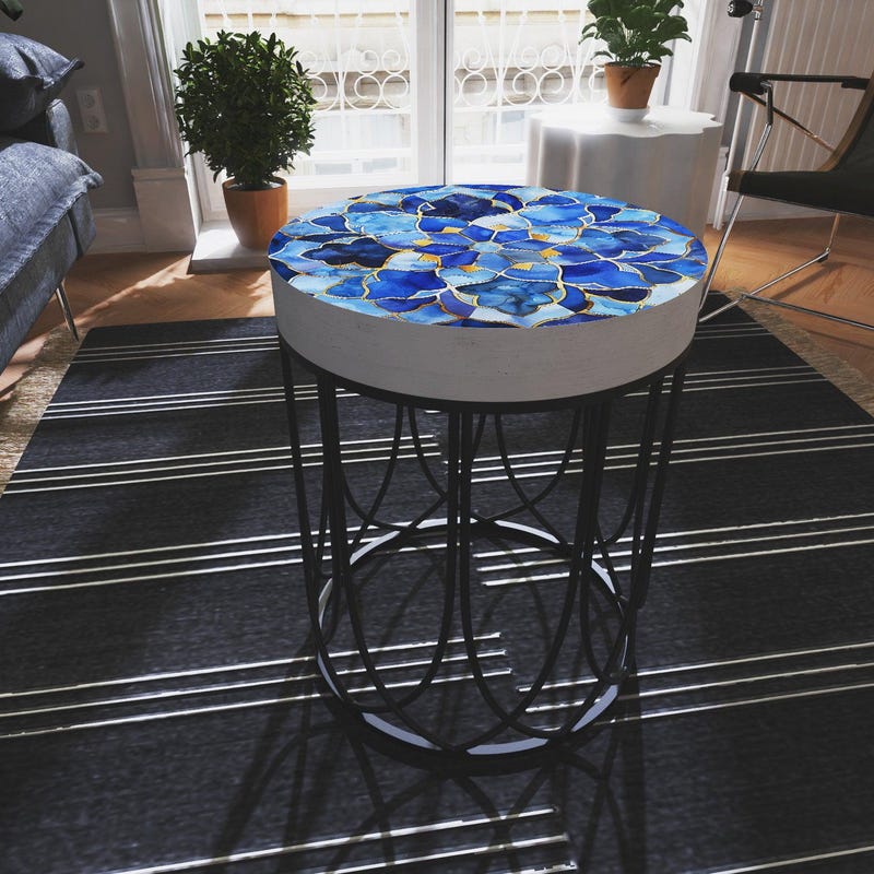 Elevate Your Living Space with Navy Blue Round End Tables: Style, Functionality, and More