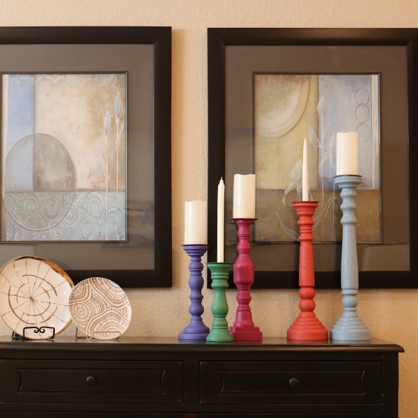 Wooden Candle Holder Etsy