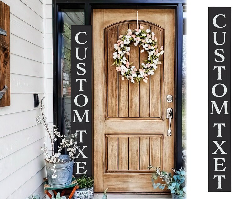 Custom Text Porch Sign, Welcome Sign Front Door, Farmhouse Welcome Sign, Front Porch Sign, Housewarming Gift, Porch Decor