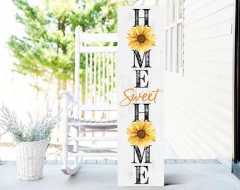 Watercolor Sunflower Summer Porch Sign | Multi Sizes | Perfect for Porch, Yard, Garden, or Front Door