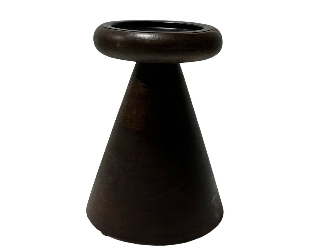 Wooden Candle Stick Holder Farmhouse Candle Holder Hand Etsy