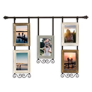 Barnwood Collage Frame. 3) 4x6 Multi Opening Frame. Rustic Picture Fra –  Rusty Mill Decor