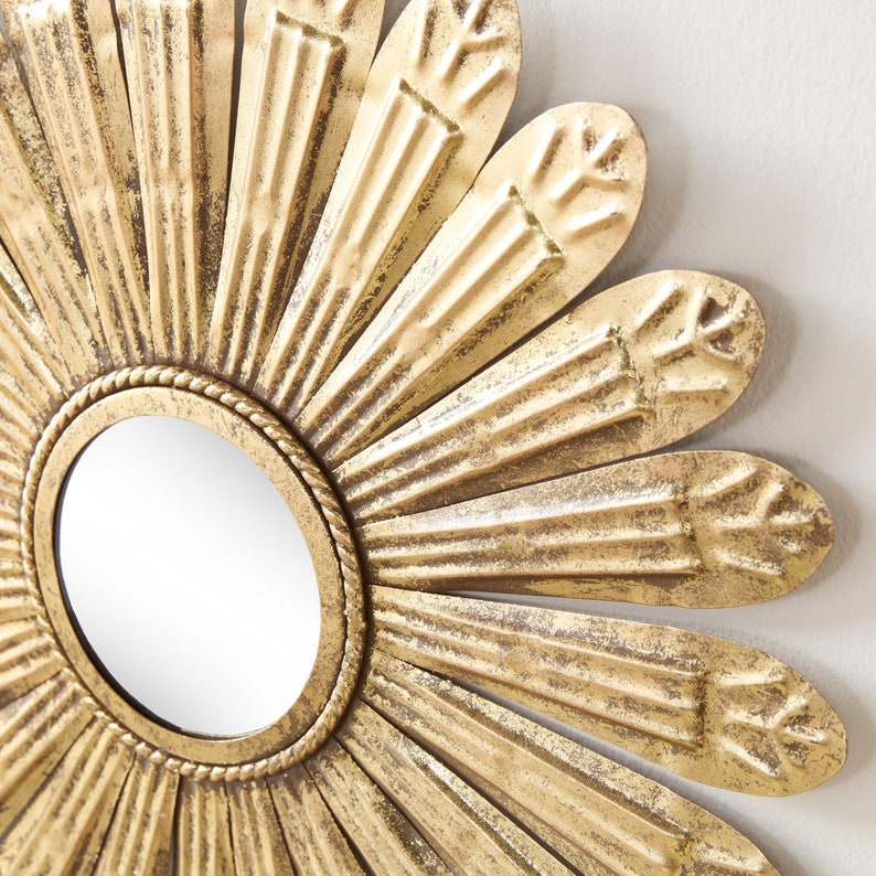 Sunburst Metal Wall Mirror Set of 3 Wall Mirrors for Room Etsy