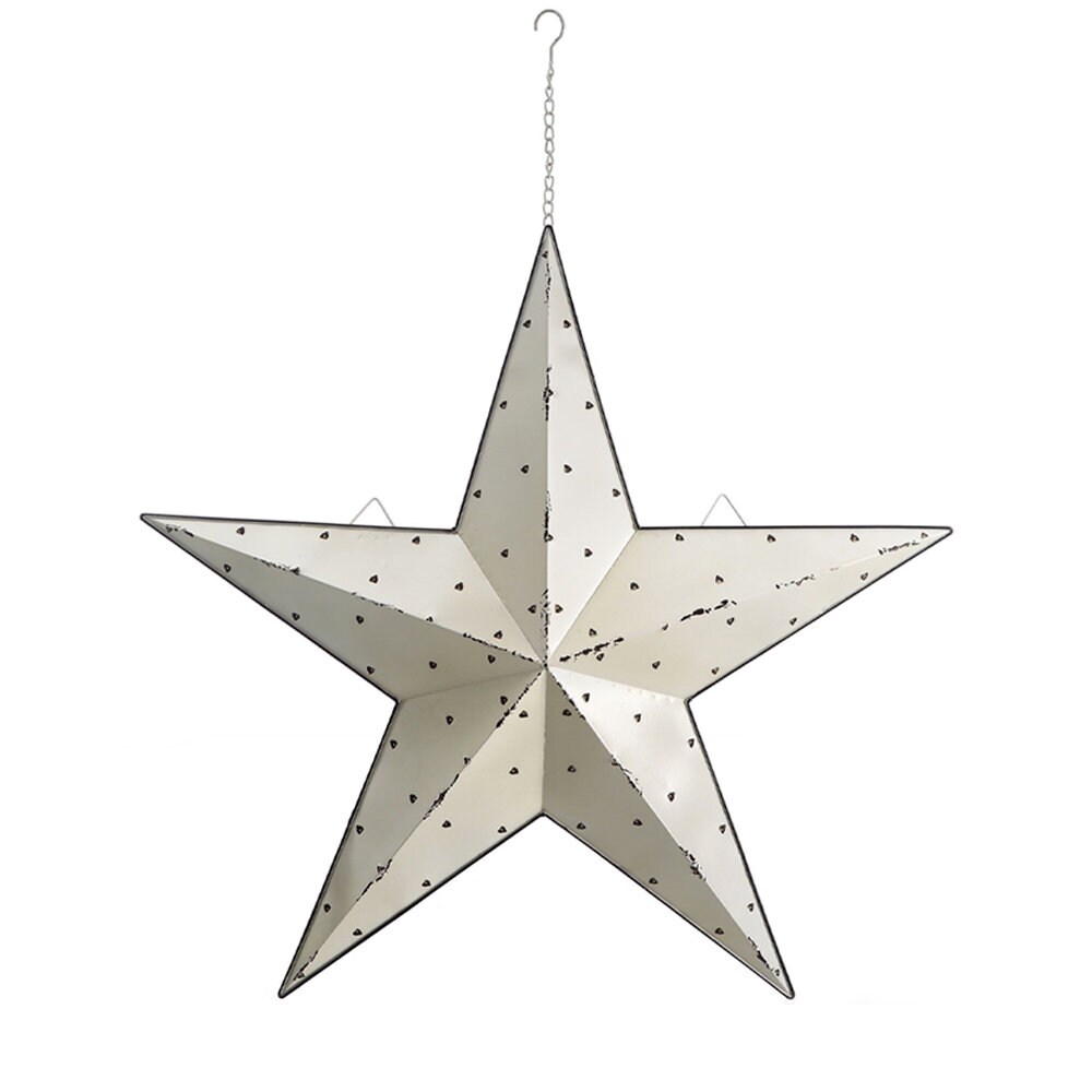 Outdoor lighted metal star deals