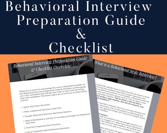 Behavioral Interview Preparation Guide & Checklist | FAANG Interview Prep | Tech Engineering Intern College Student Post Grad Interview Prep