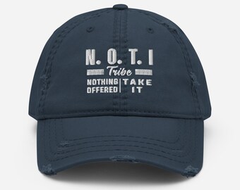 Nothing's Offered, Take It Baseball Hat | Inspirational Quote Hat Cap | Motivational Quote Hat Cap | Birthday Gift For Him For Her Hat Cap