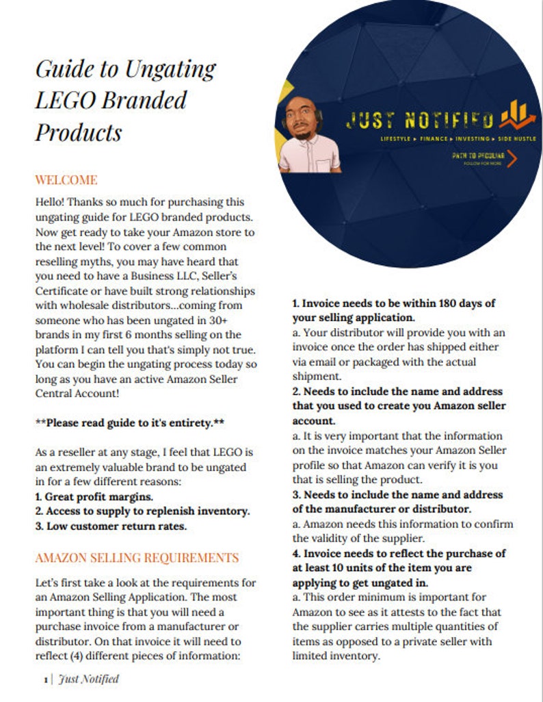 Lego Invoic Guide for Ungated LEGO Products on Amazon | How to Guide for LEGO ...