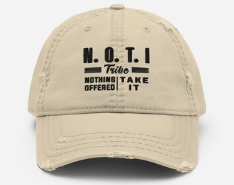 Nothing's Offered, Take It Baseball Hat | Inspirational Quote Hat Cap | Motivational Quote Hat Cap | Birthday Gift For Him For Her Hat Cap