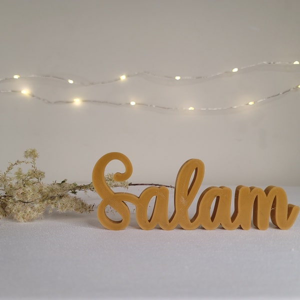 Salam Table Top Sign, السلام عليكم, Salam Sign, Arabic Islamic Decor, Ramadan Decor, Eid Decoration, Salam Stand, Ramadan Stand