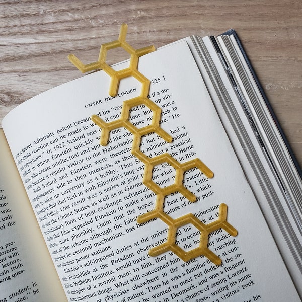 Honeycomb 3d Printing Bookmark, Bees 3d printed Bookmark Chemical Structure Shape ,Chemistry Teacher Gift, Graduation Party Favors