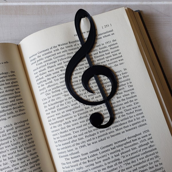 Music Note Bookmark 3d printed, 3D Printing Custom Musical Bookmark, Personalised Music, Gift for Graduation party, favors