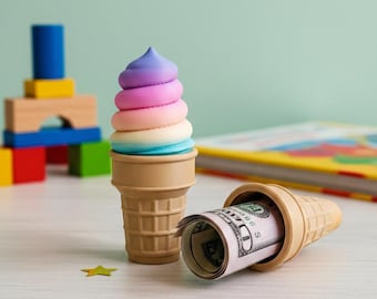 Portamonedas de helado, regalo de Eid para niños, bolsa de dinero, porta efectivo, recuerdos de Eid, porta dulces
