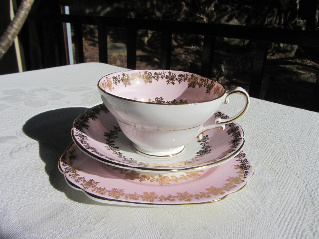 Stanley Tea Cup Set English Bone China Cup Saucer and Plate. Etsy